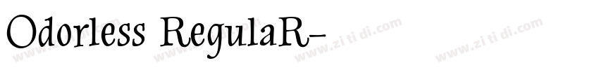 Odorless RegulaR字体转换
